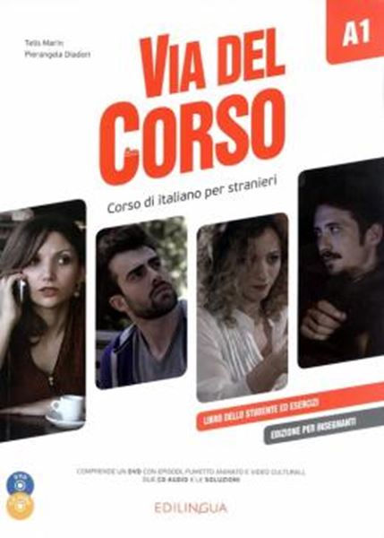 Picture of VIA DEL CORSO A1 - EDIZIONE PER INSEGNANTI + DVD + CD AUDIO