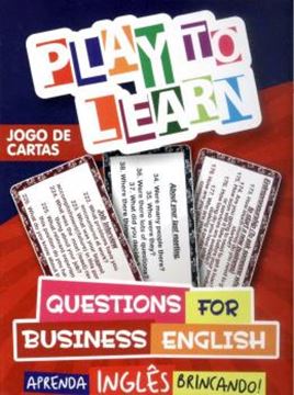 Imagem de PLAY TO LEARN - JOGO DE CARTAS - QUESTIONS FOR BUSINESS ENGLISH