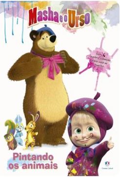 Imagem de MASHA E O URSO - PINTANDO OS ANIMAIS - COM 4 QUEBRA-CABECAS PARA VOCE SE DIVERTIR!