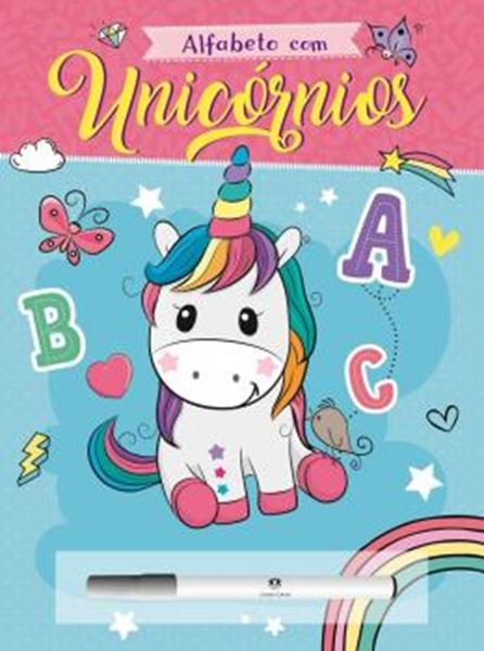 Picture of COL. ESCREVA E APAGUE - ALFABETO COM UNICORNIOS