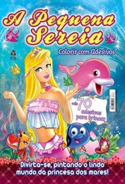 Imagem de A PEQUENA SEREIA - COLORIR COM ADESIVOS