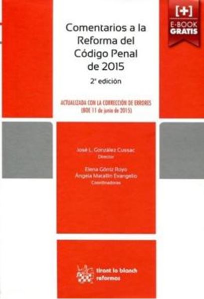 Picture of COMENTARIOS A LA REFORMA DEL CODIGO PENAL DE 2015