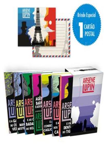 Picture of LUPIN II - BOX COM 7 LIVROS COM CARTAO POSTAL