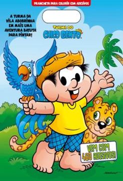 Imagem de TURMA DO CHICO BENTO PRANCHETA PARA COLORIR COM ADESIVOS