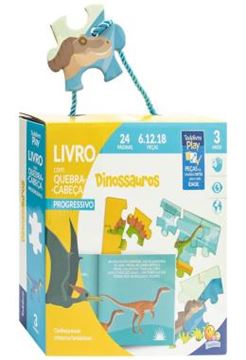 Imagem de TODOLIVRO PLAY - LIVRO COM QUEBRA-CABECA - DINOSSAUROS