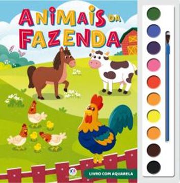 Imagem de COL. LIVRO COM AQUARELA - ANIMAIS DA FAZENDA