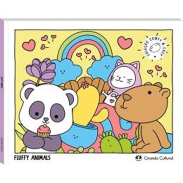 Picture of COMFY & COZY BOOKS - FLUFFY ANIMALS - LIVRO DE COLORIR