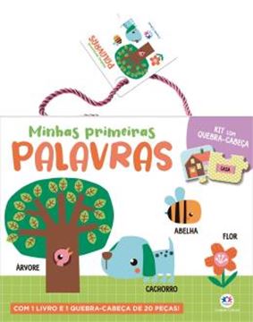 Imagem de MINHAS PRIMEIRAS PALAVRAS - KIT COM LIVRO E QUEBRA-CABECA DE 20 PECAS